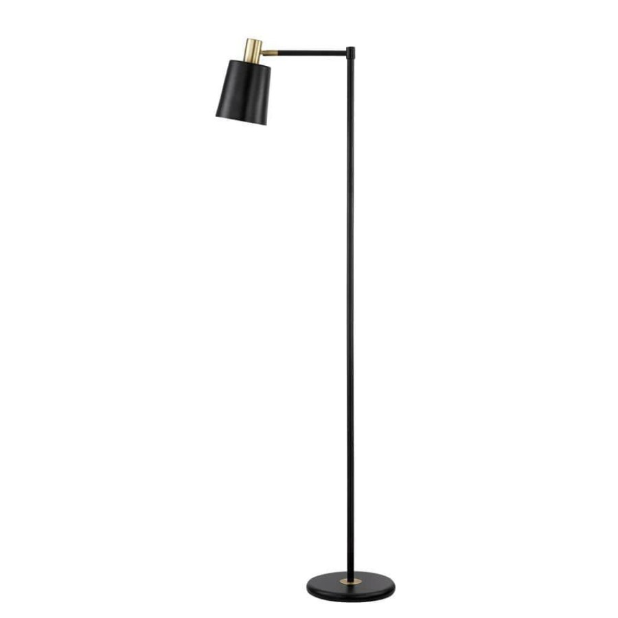 Lamps * | Lex 60 In. Black Floor Lamp By Globe Electric