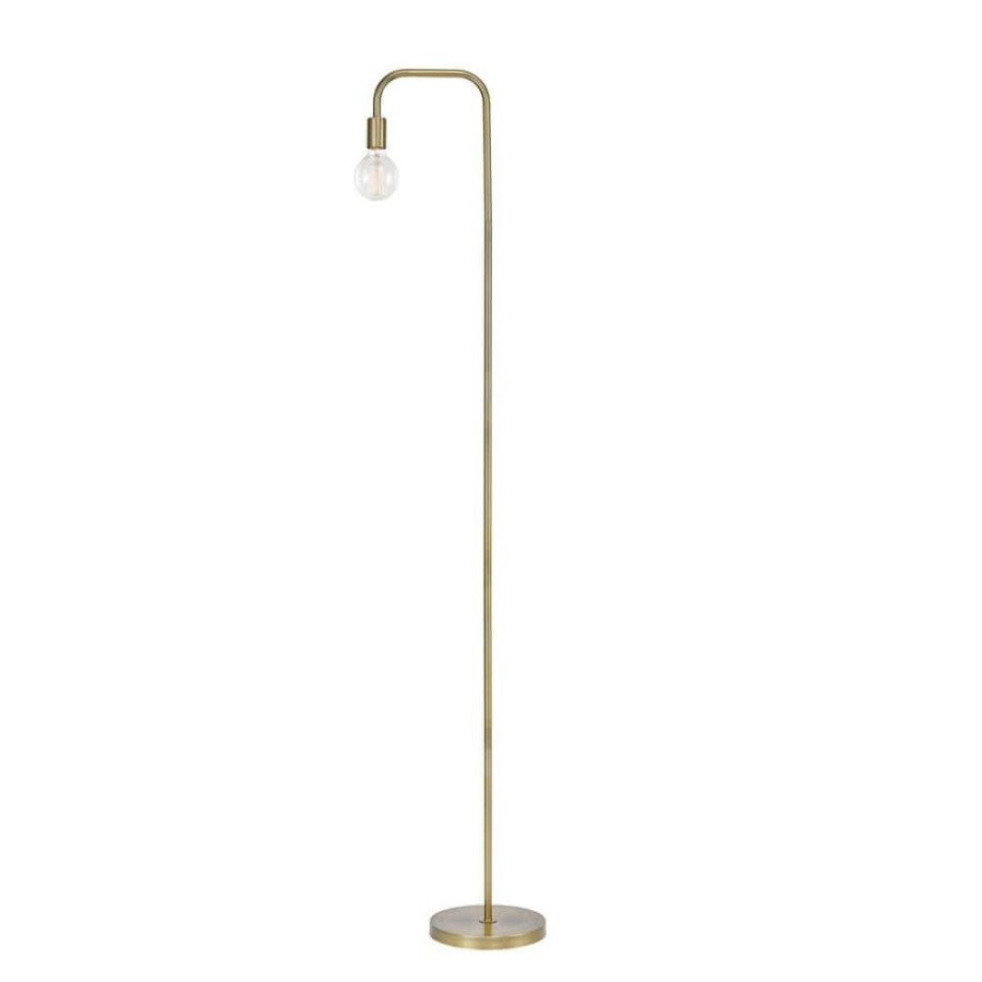 Lamps * | Holden 70 In. Matte Brass Floor Lamp By Globe Electric