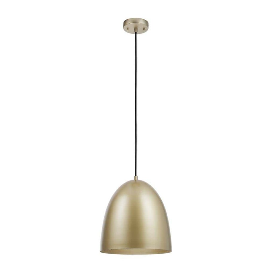 Pendant Lights * | Lowell 1-Light Gold Pendant Light With Cec Title 20 Led Bulb Included By Globe Electric