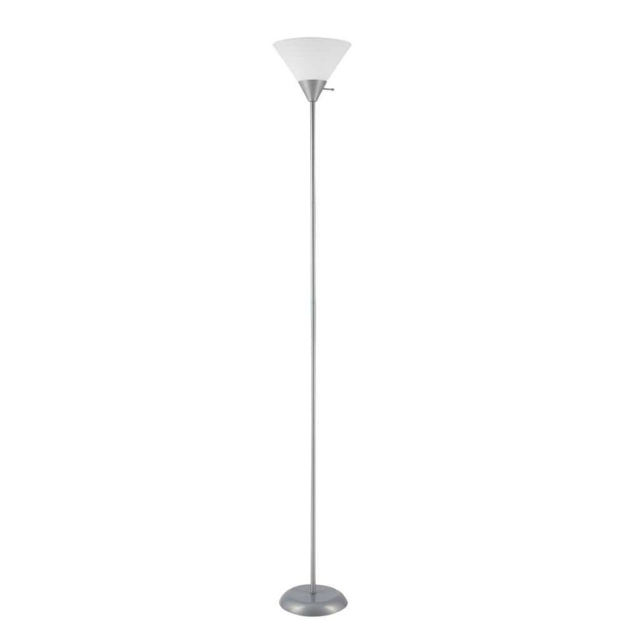 Lamps * | Elliott 72 In. Silver Floor Lamp By Globe Electric