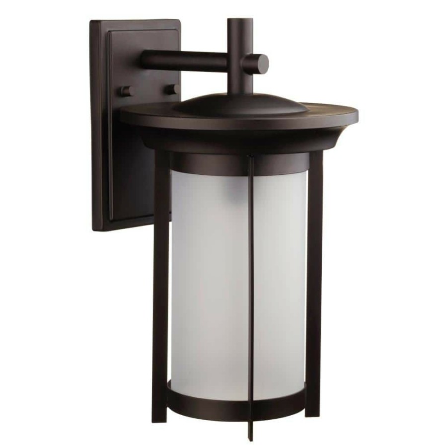 Outdoor Lighting * | Scottsdale 1-Light Bronze Outdoor Wall Lantern Sconce By Globe Electric