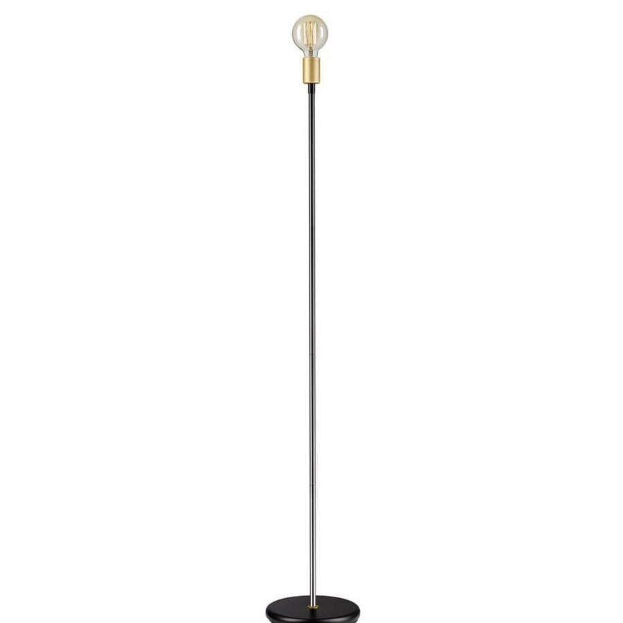 Lamps * | Remington 57 In. Black Finish Indoor Floor Lamp By Globe Electric