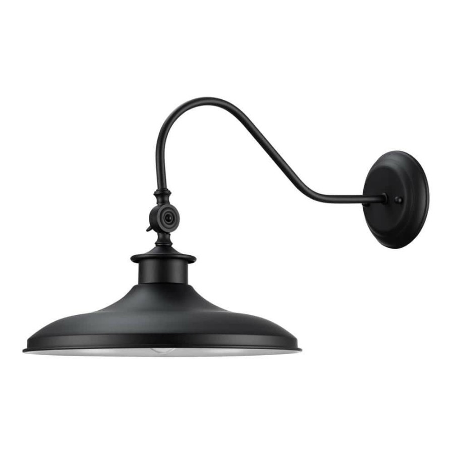 Wall Sconces * | Aedan 1-Light Black Swivel Wall Sconce Light By Globe Electric